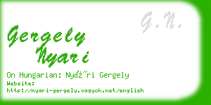 gergely nyari business card